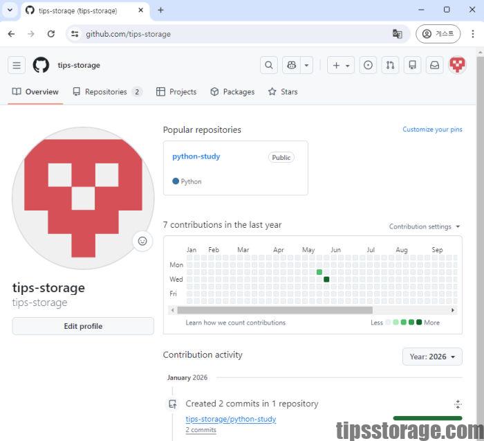 GitHub 잔디 심기 포트폴리오