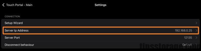 Touch Portal 설치 후 수동 연결
